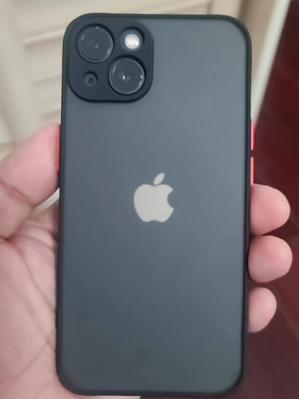 Black Frosted Case w/ Red Buttons